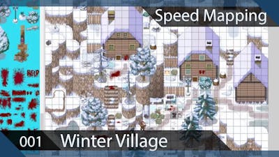 RPG Maker - Speed Mapping Winter village under attack