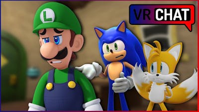 Luigi tells sonic and tails what happened II The Alice ARC in VR Chat