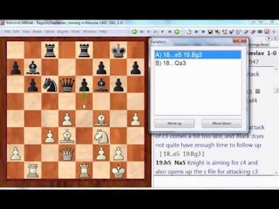 Botvinnik - Ragozin - an overlooked counter attack - Part 1