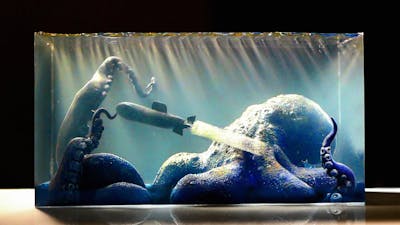 How to Make a Kraken Diorama / Polymer Clay / Epoxy resin