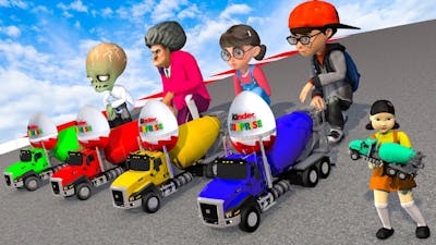 Scary Teacher 3D - GTAV NEW Funny Amazing RC Cars in Crazy game #1 لعبة جراند القفز من منحدر خطير