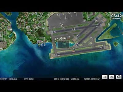 Watch Poppy play Air Traffic Controller game at Honolulu Airport