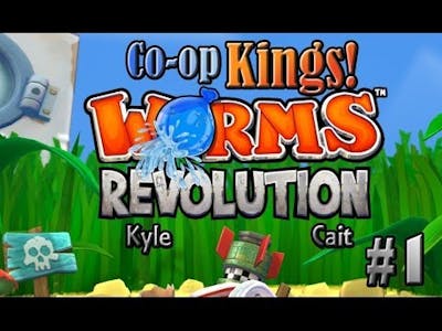 Co-op Kings! - Lets Play Worms Revolution - EP1