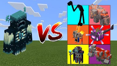 Warden vs Minecraft Dungeons Mobs