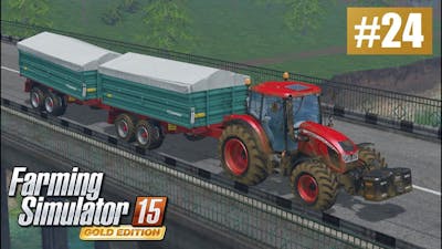 Sprzedaż zboża (Farming Simulator 15 GOLD #24), gameplay pl