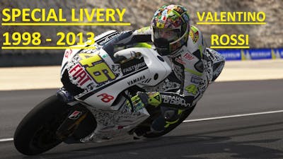 Valentino Rossi 1998 - 2013 Season Bike SPECIAL Livery (in the game)