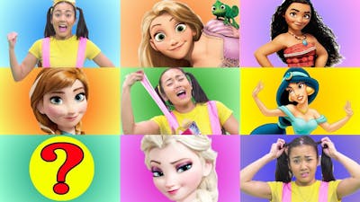 Disney Princess Giant Smash Game with Frozen Elsa, Rapunzel and Ellie Sparkles