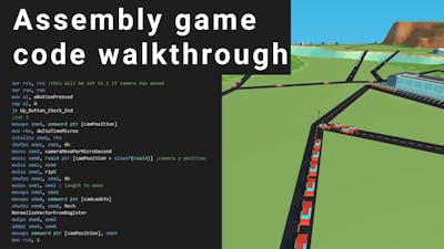 Code walkthrough of my game written in x64 assembly