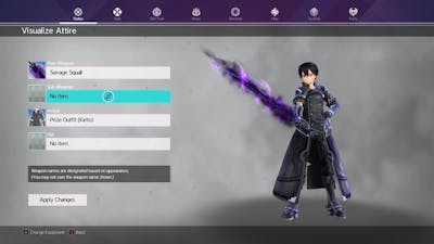 Sword Art Online Alicization Lycoris creating Dark Kirito