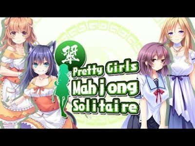 Pretty Girls Mahjong Solitaire GREEN Gameplay 1080p 60fps