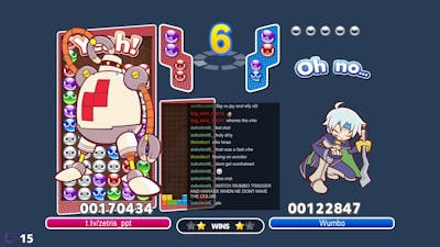 [Puyo Puyo Tetris AI] Zetris vs Wumbo (6) - Swap (50k Rating denied)