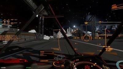 Elite Dangerous Odyssey: Stupidly driving around the base in Scorpion
