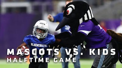 Mascots vs. Kids Halftime Game | Minnesota Vikings