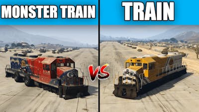 GTA 5 MONSTER TRAIN VS TRAIN | WHICH IS BEST? | LAXHUL