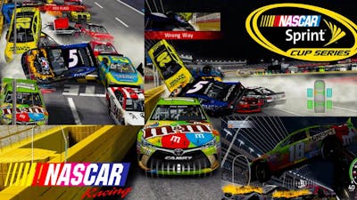 Nascar15 The Game: Every Night Race Track Crash Compilation