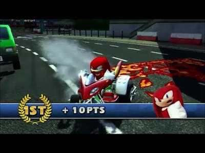 Sonic And Sega All-Stars Racing (PS3) Knuckles Racing in Graffiti Cup (Expert)
