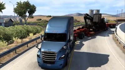 American truck simulator DLC new Mexico, chuyến hàng siêu trường siêu trọng/ truck cascadia