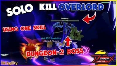 How to defeat OVERLORD in DUNGEON 2 Boss | Anime Fighting Simulator New Update