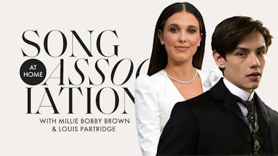 Millie Bobby Brown and Louis Partridge Sing Dua Lipa  More in a Game of Song Association | ELLE