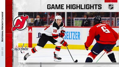 Devils @ Capitals 1/2/22 | NHL Highlights
