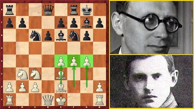 Alekhine vs Botvinnik! Their First Encounter Where Botvinnik Sacrifices Both Knights