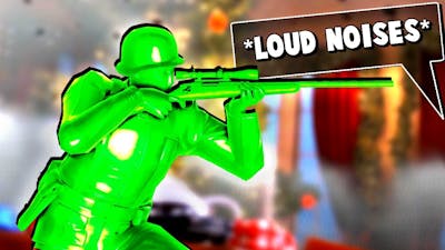 Green Army Men Sniper Laughs at His Silly Teammates in this Toy Soldiers Game!