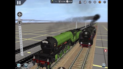 Trainz Driver 2 A4 Peregrine,duchess of Sutherland,A3 flying Scotsman,BR.01(wagner)  RACE