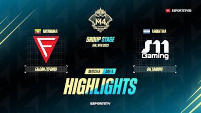 Falcon Esports vs S11 Gaming M4 World Championship | S11 vs FCON All Game Highlights ESPORTSTV