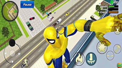 Spider Rope Hero Vegas Gangster Crime City New Update Game