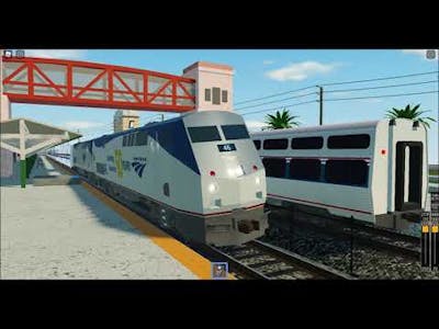 Cab View | Tri-Rail Train Simulator Roblox | Miami to West Palm Beach