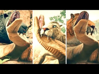 All Animals Kill African Rock Python Cutscene in Ancestors: The Humankind Odyssey