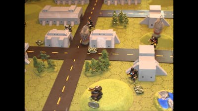Battletech: Pics from various games featuring buildings created by Terrainaholic