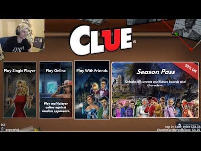 Xqc Plays Clue/Cluedo Season Pass | NO CHAT (02 December 2019)