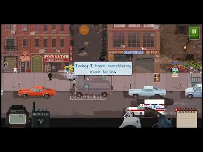 Beat Cop retro style pixel game. Frustrating and wordy.