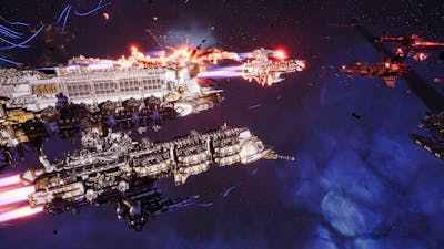 Imperator Somnium in action! - Imperial Navy vs Chaos - Massive Battle, Battlefleet Gothic Armada 2