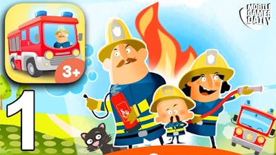 LITTLE FIRE STATION - Gameplay Part 1 (iOS Android) - Games For Kids