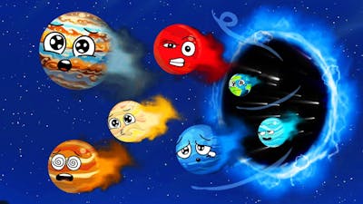 Black Hole vs Solar System Planets 🪐🌎 | Funny Planet comparison Game | 8 Planets sizes