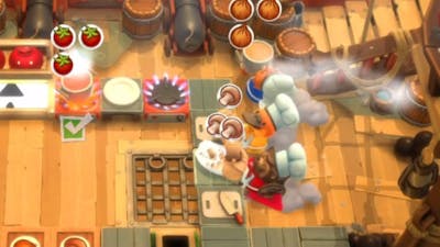 Overcooked 1, All You Can Eat | 6-1 4 Stars (3 Players) Tight Corners😐