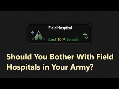 Testing Out Field Hospitals Effectiveness - Hoi4 Testing
