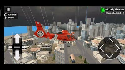 Help a man in building fire - Police Helicopter simulator # 2 - @Android_Gameplay