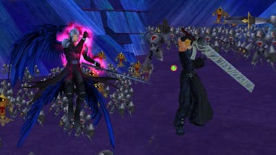 Cloud and Sephiroth VS. 1000 Heartless