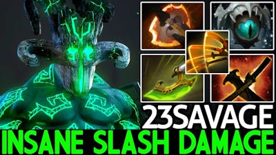 23SAVAGE [Juggernaut] Insane Slash Damage with Swift Blink Dota 2