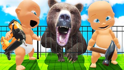 Babies Hunt and TRAP a BEAR... (Whos Your Daddy)
