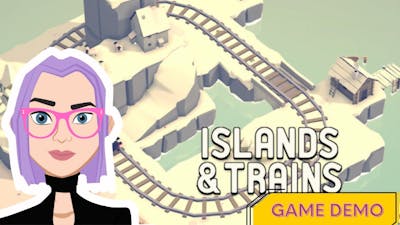 Townscaper and Dorfromantik inspired game - ISLANDS  TRAINS | Demo Playthrough