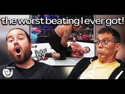 WWE - The Worst Beating I Ever Got! ft. Chris Pontius (Reaction) | Steve-O
