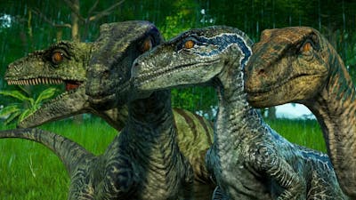 🌏 Jurassic World Evolution - Indoraptor Vs Blue, Charlie, Delta, Echo (Raptors Squad Fighting)