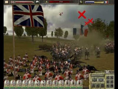 Imperial Glory (game by Pyro studios) The Allied squares at WATERLOO charged by French cavalry