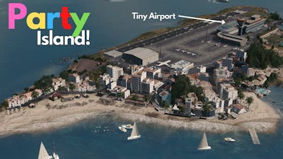 Ibiza Party Island and Airport  | Cities Skylines 4K | Europe 23