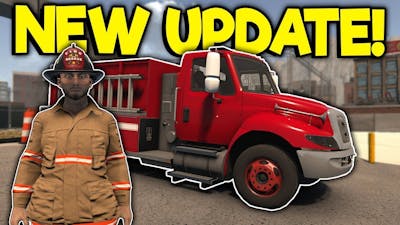 Bad Firefighters Check Out the NEW Fire Truck! - Flashing Lights Multiplayer Update