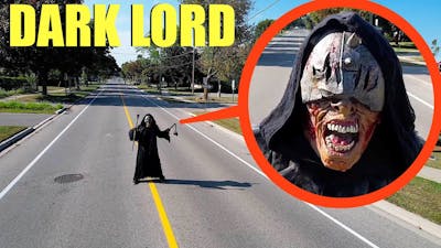 when your drone sees the Dark Lord Demon on the Road, DO NOT try to pass him! (he is bad)